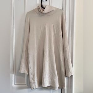 COS cream color mockneck top - size s